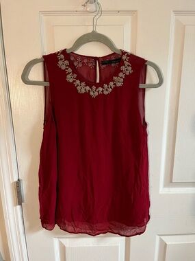 Vintage Zara embroidered collar